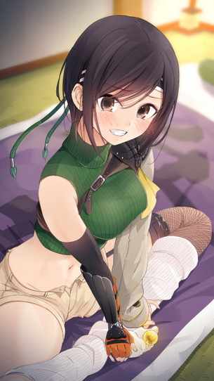 【FF7】ユフィちゃんの丁度良いサイズの着衣おっぱい二次画像