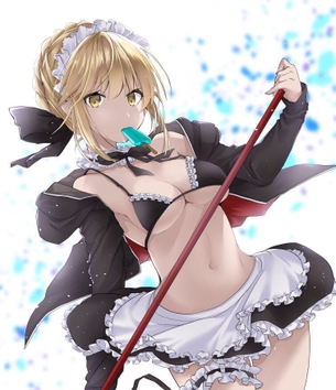 メイドの二次フェチ画像。