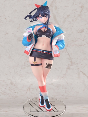【画像】太もも太すぎて炎上した六花ちゃんのイラストのフィギュアを実際に作った結果