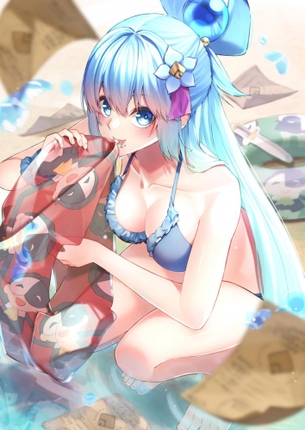 【非・微エロ】水曜日の青髪美少女画像まとめ その２１４