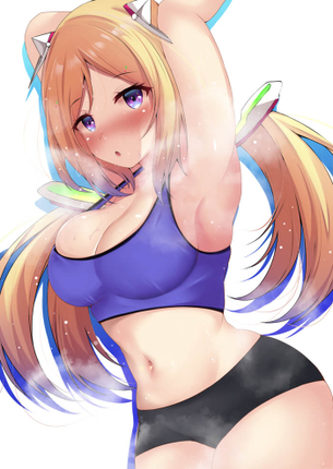 [ホロライブ][エロ画像]アキ・ローゼンタールの脇汗を舐めたよ～♪