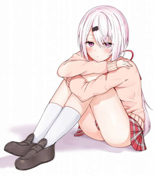 [にじさんじ][エロ画像]椎名唯華の体育座りでシコったよ～♪
