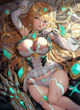 [ゼノブレイド2][エロ画像]ヒカリの敏感な場所を丹念にほぐしたよ～♪