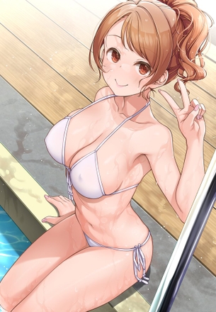 【二次】水着女子画像　その８２