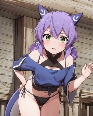 【非・微エロ】日曜日の紫髪美少女画像まとめ その１９７