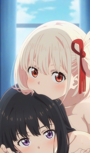 【画像】リコリコの千束とたきな、完全にエチエチ百合画像ｗｗｗｗｗｗkw.
