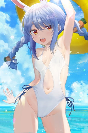 【100枚】夏っぽい青空と水着美少女の非エロ二次画像まとめ