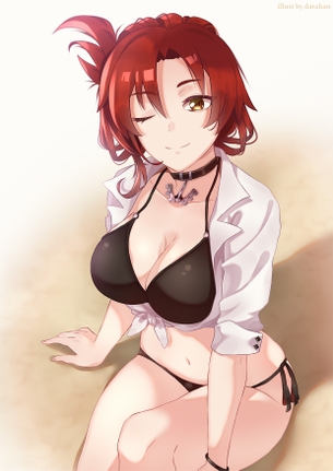 【2次】おっぱいの谷間が素敵な女の子のエロ画像その15