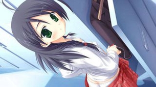 脱ぎかけの二次元エロ画像。