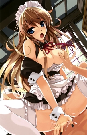 本当にメイドさんを雇えたらこんなえっちなご奉仕してくれるのかな？ついつい期待したくなっちゃうメイドさんの二次元エロ画像