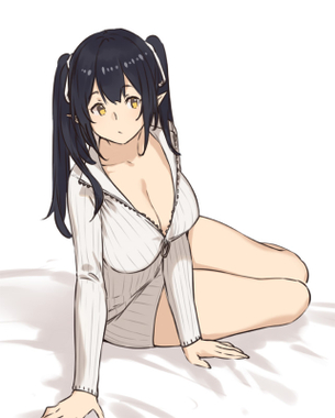 【2次】おっぱいの谷間が素敵な女の子のエロ画像その13