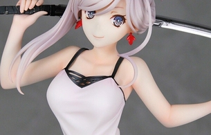 『フェイト/グランドオーダー』宮本武蔵のエロい太もものセーター姿を脱がせるエロフィギュア