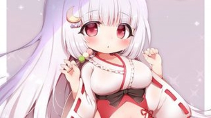 巫女の虹エロ画像