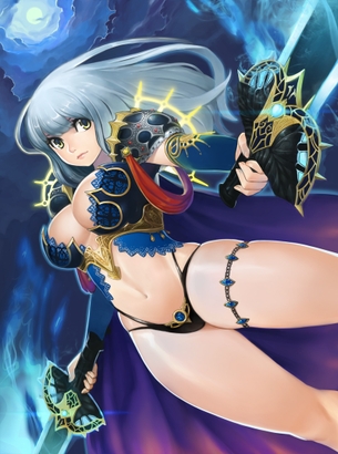 【二次】魔法の力で敵の攻撃は防げても、人間の男に犯されまくりそうな“ビキニアーマー”のエロ画像