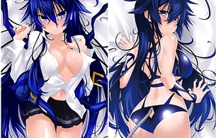 『ボンバーガール』クロのおっぱいが見えそうなエロいはだけ姿と水着姿のエロ抱きまくら