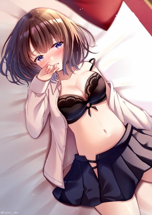 【二次】ブラが見えてる脱げかけ画像って興奮するよな【微エロ】