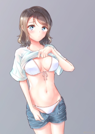 頼んだら上着をたくし上げておっぱいや乳首を見せてくれるえっちな淫乱娘っていいよね！健気で可愛いw
