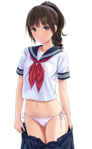 【二次】男なら一度は解いて見たい女の子のちょっとエッチな勝負下着“紐パン”のエロ画像