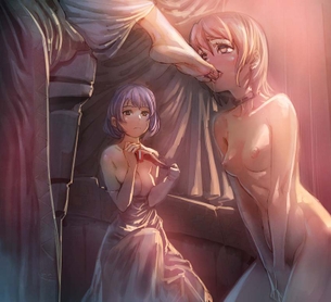 【完全な主従関係】女の子の足を舐める女の子の二次エロ画像