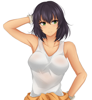 【二次】仕事上がりはムワッと臭いが漂ってきそうな肉体労働女子のエロ画像