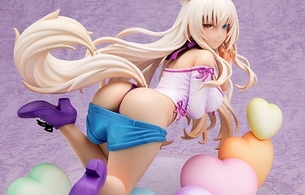 『ネコぱら』ココナツのエロいムチムチホットパンツで脱がせてパンツ丸見えエロフィギュア！