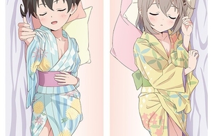 『ヤマノススメ』あおいとひなたのちょっとえっちなパジャマとはだけた浴衣の抱きまくら！