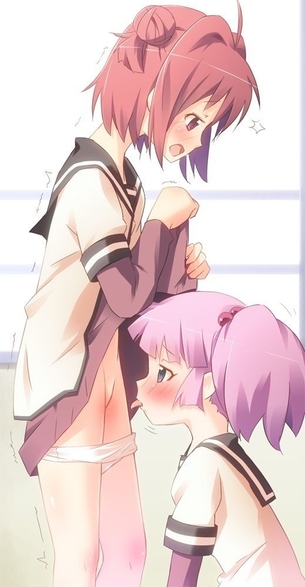【クンニ】おまんこご開帳で女同士でぺろぺろしあってるクンニ百合二次エロ画像が来ましたよ！！【レズ】