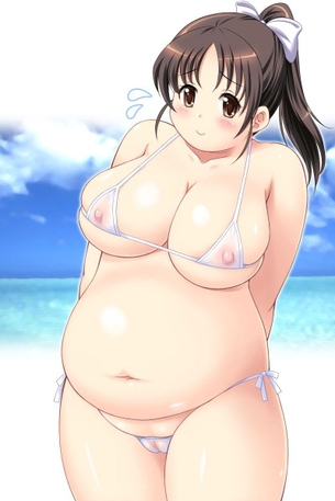 【二次】もはやポチャじゃなく完全にデブに分類される抱き心地重視な“デブっ娘”のエロ画像