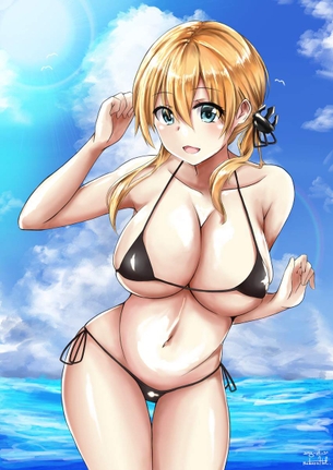 【二次】隠す事が却ってエロくなるという典型例な“マイクロビキニ”のエロ画像まとめ