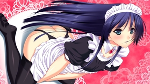 メイドたるものいつでもご主人様のおちんちんを咥える覚悟はしておくように！という戒めの二次元エロ画像