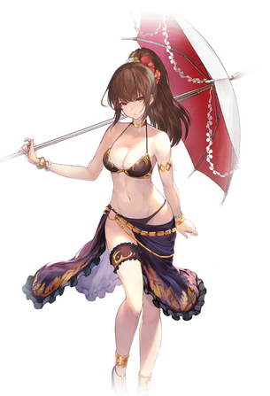 【画像】ロマサガのソシャゲの水着エレン、エッチすぎる