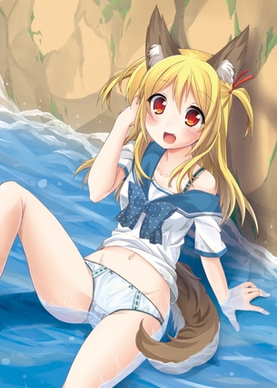 洋服が透け透けになっちゃって梅雨が楽しみになる二次元エロ画像
