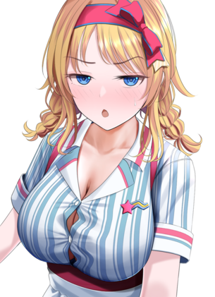 【パツパツ】おっぱいのサイズが合ってない服の女の子エッロwww【二次画像】