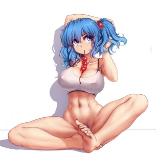 【二次】鍛え上げた腹筋が見事に6つに割れてるバッキバキな“腹筋美女”のエロ画像