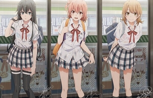 『俺ガイル』女の子たちがエロい濡れ透けでブラジャーが見えちゃってるエロタペストリー