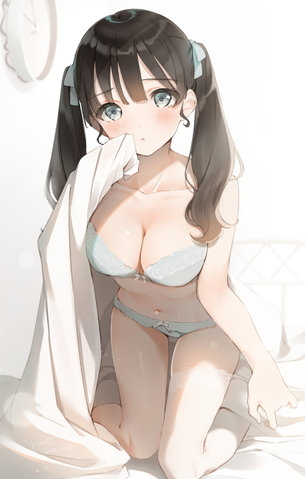 【二次】下着姿でエッチを誘ってくる女子がエロい【画像】