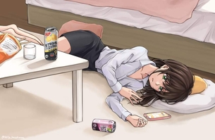 【ほぼ薬物】ストロングゼロ飲んでる女子達の二次画像