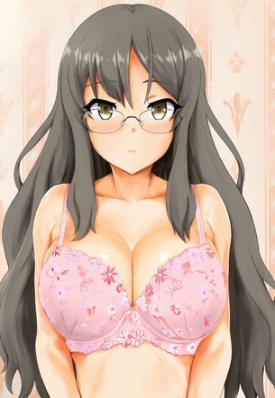 【二次】ブラジャーで着飾った巨乳というある意味おっぱい丸出し以上にセクシーなエロ画像