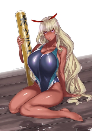 競泳水着の二次エロ画像くだしあ。