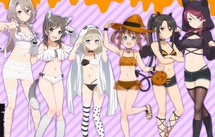 『ハイスクール・フリート』女の子たちのエロい水着ハロウィン衣装のエロイラストグッズ！