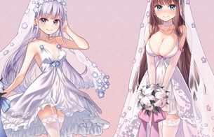 『NEW GAME!』涼風青葉と滝本ひふみのめっちゃえっちなウェディングドレスのエログッズ！