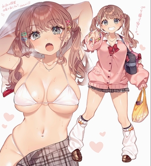 【２次】制服姿の美少女エロ画像その３７