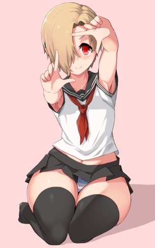 【２次】ニーソックスを着けた女の子のエロ画像その２５