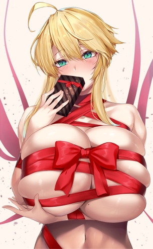 【２次】リボン縛りされてる女の子のエロ画像その３
