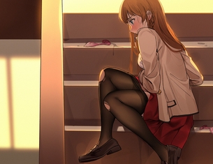 【２次】 ストッキングが破れてる女の子のエロ画像その５