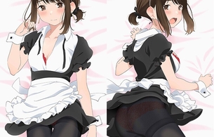 『がんばれ同期ちゃん』同期ちゃんのエロいメイド服でパンツが丸出しのエロ抱きまくら！