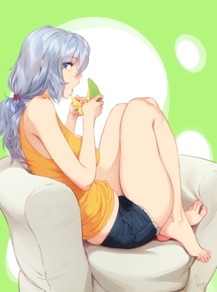 【２次】 裸足が綺麗な女の子のエロ画像その１８