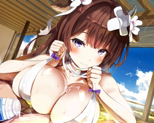 【２次】パイズリプレイしてる女の子のエロ画像その９