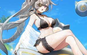 スマホゲー『白夜極光』えっちな水着イベントでエロい女の子たちのおっぱい水着姿！