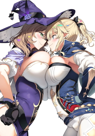 【二次】間に挟まれたい巨乳の乳合わせ画像を集めたよ Part4